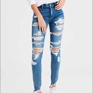 AE Distressed skinny jeans